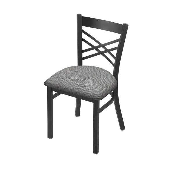 Holland Bar Stool Co 620 Catalina 18" Chair with Pewter Finish and Graph Alpine Seat 62018PW020 - main